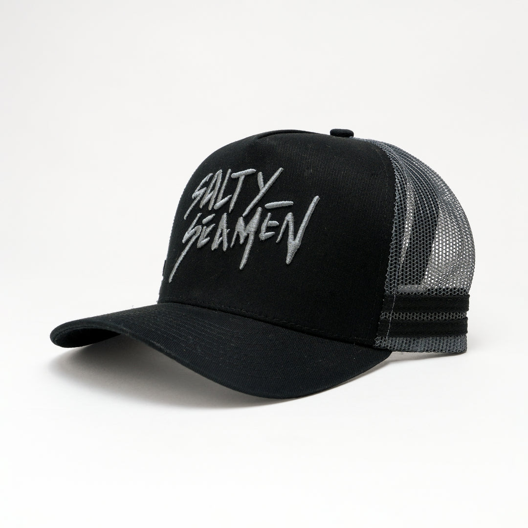 Black Trucker Cap