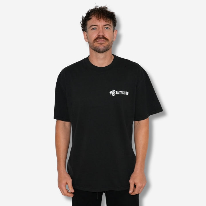 black tee shirt