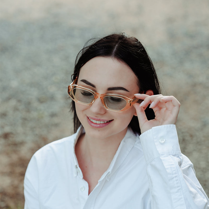 Polarised blue sunglasses