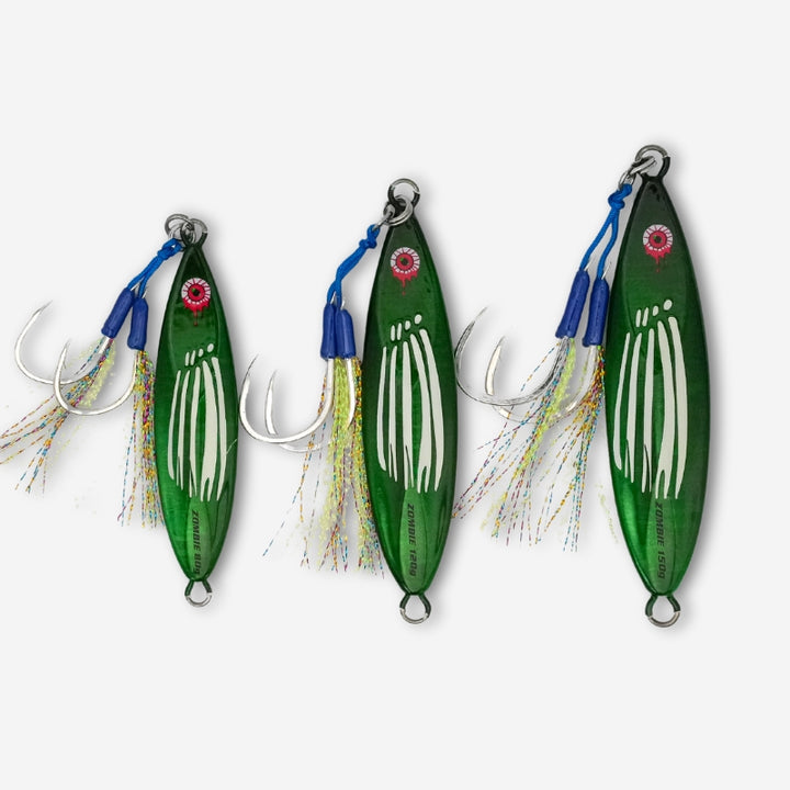 green fishing lure